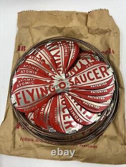 Formis Mfg. Atomic-Jet Flying Saucer Helicopter Gyro Toy Lot with Box Vintage
