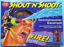 GERMAN Shout'N Shoot water gun VOICE CONTROLLED'93 vtg CAP Toys Shooter MISB