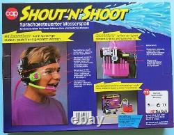 GERMAN Shout'N Shoot water gun VOICE CONTROLLED'93 vtg CAP Toys Shooter MISB