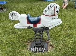 Game Time Saddle Mates horse playground ride cast aluminum complete spring plate