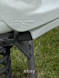 Game Time Saddle Mates horse playground ride cast aluminum complete spring plate