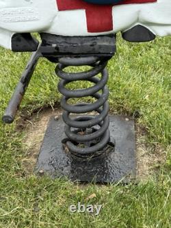 Game Time Saddle Mates horse playground ride cast aluminum complete spring plate