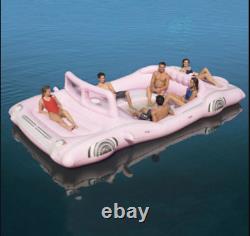 HUGE Inflatable PINK LIMO Vintage Cruiser 6-person Party Float 248x126x46 NEW