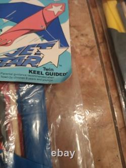 HUGE Vintage 9 Gayla Aero Kite's NOS 1980s Toy 4ft Wing Store Keel Lot Prop