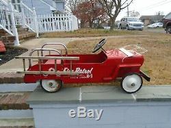 Hamilton Fire Patrol Jeep Dept. No. 9 Hose & Ladder Truck Pedal Car Vintage