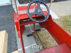 Hamilton Fire Patrol Jeep Dept. No. 9 Hose & Ladder Truck Pedal Car Vintage