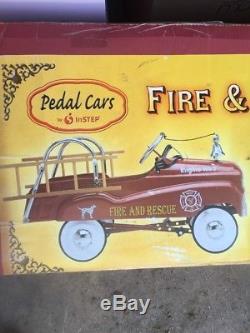 InStep Fire & Rescue Truck Pedal Car Vintage Item