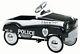 InStep Police Vintage PEDAL CAR, Solid Steel Frame Kids Ride On POLICE CAR