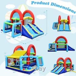 Inflatable Bounce House Kids Bouncy Castle Climbing Wall Blower Excluded