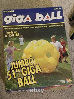 Inflatable Jumbo Gigaball Jumbo 51 NEW IN BOX Yellow Outdoor