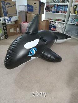 Intex vintage 1986 Inflatable MK I whale ride on toy tested holds air Taiwan