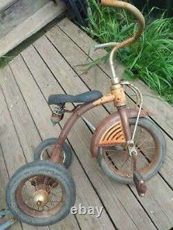 JUNIOR BRAND Vintage Metal Child's Tricycle 1940's -50's