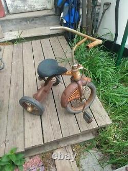 JUNIOR BRAND Vintage Metal Child's Tricycle 1940's -50's