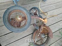 JUNIOR BRAND Vintage Metal Child's Tricycle 1940's -50's