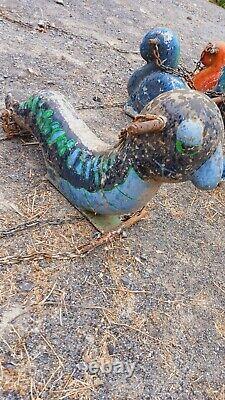 J. E. Burke Co. 33' x21 Cast Iron Worm Playground Toy