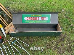 Jaques London Lillywhites Vintage Croquet Set Good Condition Garden Games Summer