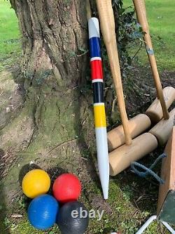 Jaques London Lillywhites Vintage Croquet Set Good Condition Garden Games Summer