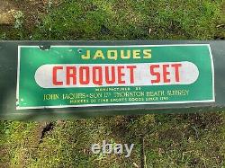 Jaques London Lillywhites Vintage Croquet Set Good Condition Garden Games Summer