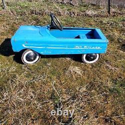 Jet Sweep Sears 501 Peddle Car Vintage Blue