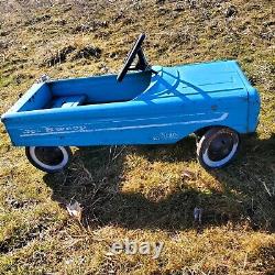 Jet Sweep Sears 501 Peddle Car Vintage Blue