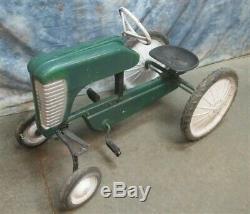 John Deere Pedal Car Oliver Tractor Power Steering Vintage Farm Ride On Toy