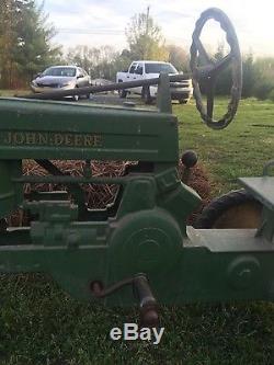 John Deere Pedal Tractor Vintage Eska 1950's Antique Origional John Deere Old