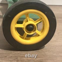 John Deere Ride-On Tricycle ERTL Steel Frame Rubber Wheels Chrome Fender Vintage