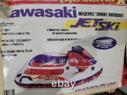 Kawasaki Inflatable Jet Ski RARE 2 Person Vintage Collectible Hydroslide Towable