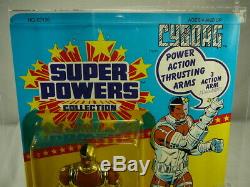 Kenner Super Powers Cyborg MOC AFA 90 Rare Vintage Factory Sealed MINT Unpunched