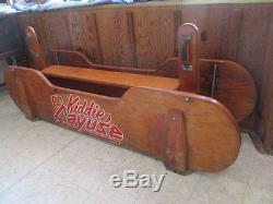 Kiddie Cayuse Vintage Original Wooden Playground Ride / Swinging / Glider / Toy