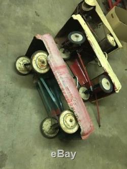 LOT OF 3 VINTAGE. PEDAL CARS (Parts or Restore)