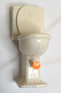 Lanard Toys Toilet shaped Water Squirt Gun Pistol Rare bathroom humor 1999 Vtg