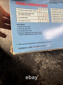 Larami water machine gun sound 1991 vintage toy in box