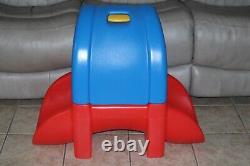 Little Tikes Peek A Boo Tunnel Bridge Red Blue Yellow Baby Toddler Vtg RARE HTF