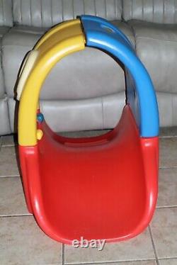 Little Tikes Peek A Boo Tunnel Bridge Red Blue Yellow Baby Toddler Vtg RARE HTF