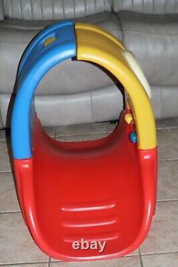 Little Tikes Peek A Boo Tunnel Bridge Red Blue Yellow Baby Toddler Vtg RARE HTF