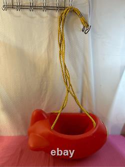 Little tikes red airplane swing made USA vintage (scuffs on the body)