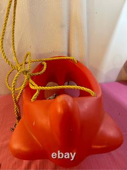 Little tikes red airplane swing made USA vintage (scuffs on the body)