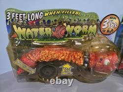 Lot Of 3 New VTG 2002 X Concepts Water Worm Hydropede 3' Long Hold 3 lbs NOS