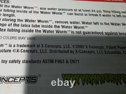 Lot Of 3 New VTG 2002 X Concepts Water Worm Hydropede 3' Long Hold 3 lbs NOS