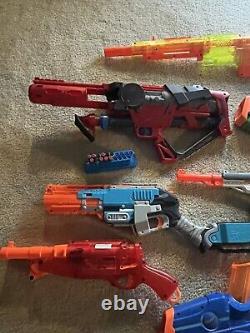 Lot of 10 Vintage Nerf & Boom CO Blasters & Parts 2009-2015 Tested RARE