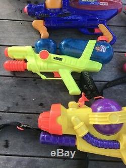 Lot of 7 VTG Larami Super Soakers CPS 4100 1200 1700 XP70 XP65 XP270 XP 70 65