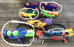 Lot of 7 VTG Larami Super Soakers CPS 4100 1200 1700 XP70 XP65 XP270 XP 70 65