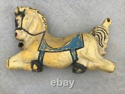 MIRACLE EQUIPMENT CO VINTAGE PLAYGROUND HORSE Yellow