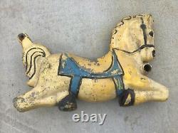 MIRACLE EQUIPMENT CO VINTAGE PLAYGROUND HORSE Yellow