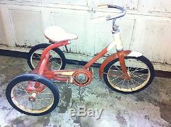 MURRAY CHAIN DRIVE TRICYCLE VINTAGE 1950s ORIGINAL PAINT BARN FIND VINTAGE