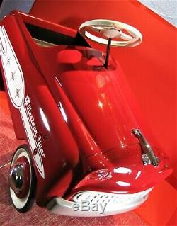 MURRAY PEDAL CAR Vintage 1950's Straight-side Champion Western Flyer Red Custom