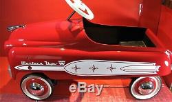 MURRAY PEDAL CAR Vintage 1950's Straight-side Champion Western Flyer Red Custom