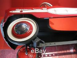 MURRAY PEDAL CAR Vintage 1950's Straight-side Champion Western Flyer Red Custom