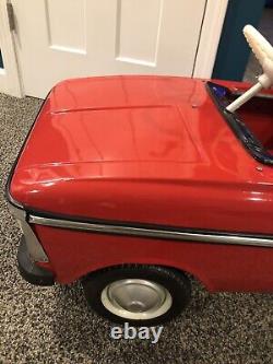 Moskvich Pedal Car Vintage Russian RARE Padded Vinyl Seat